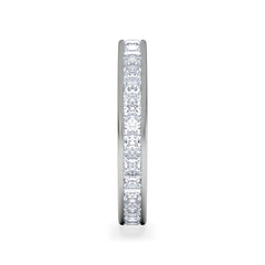 Lauren Lab Princess Diamond Eternity Ring Platinum 2.00ct G/Vs