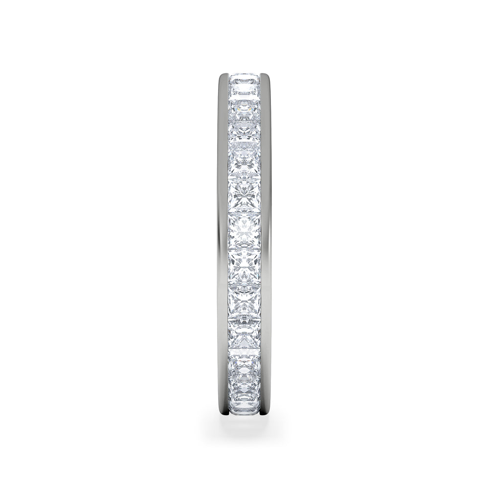 Mens 2ct G/Vs Diamond Platinum Full Band Ring