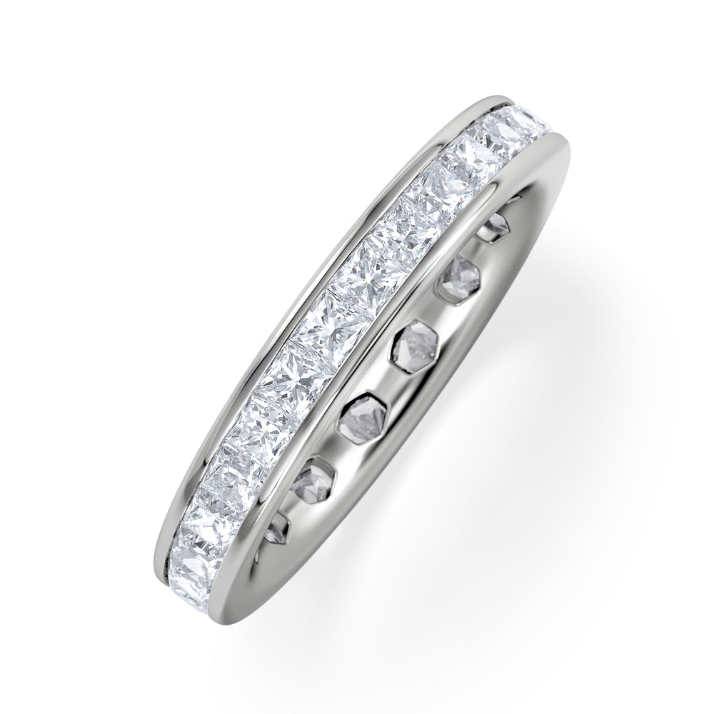 Mens 2ct G/Vs Diamond Platinum Full Band Ring