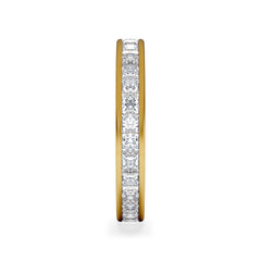 Lauren Lab Princess Diamond Eternity Ring 18K Gold 2.00ct G/Vs