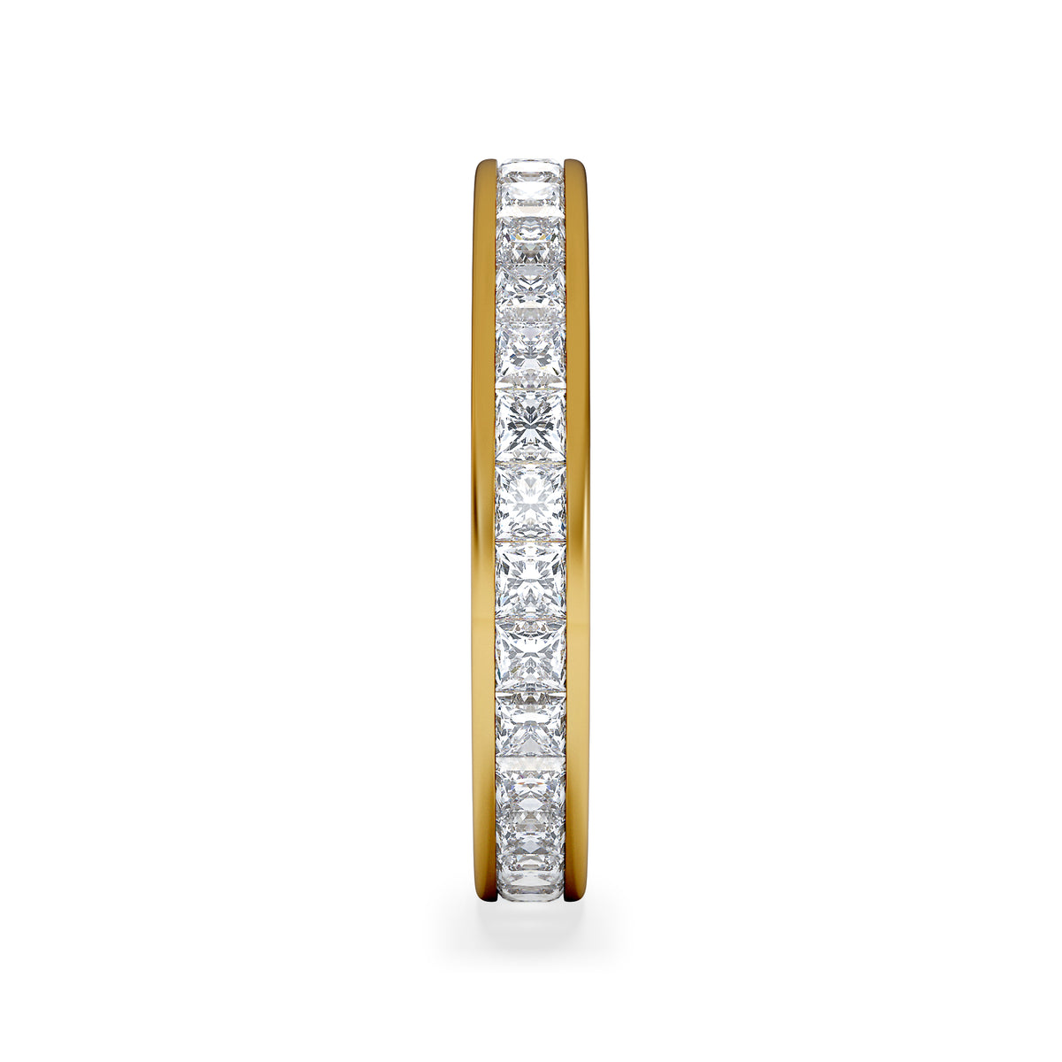 Lauren Lab Princess Diamond Eternity Ring 18K Gold 2.00ct G/Vs