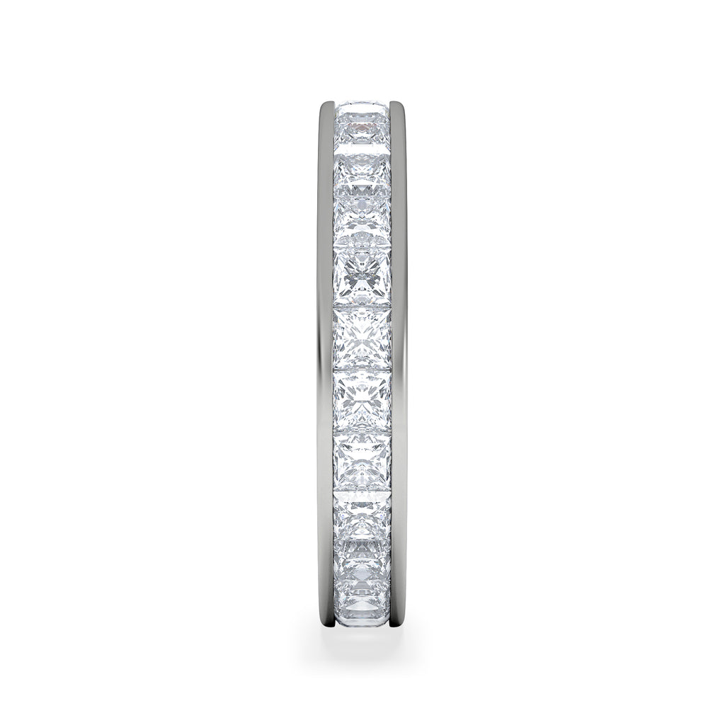 Mens 3ct G/Vs Diamond Platinum Full Band Ring