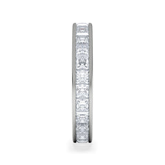 Mens 3ct G/Vs Diamond Platinum Full Band Ring