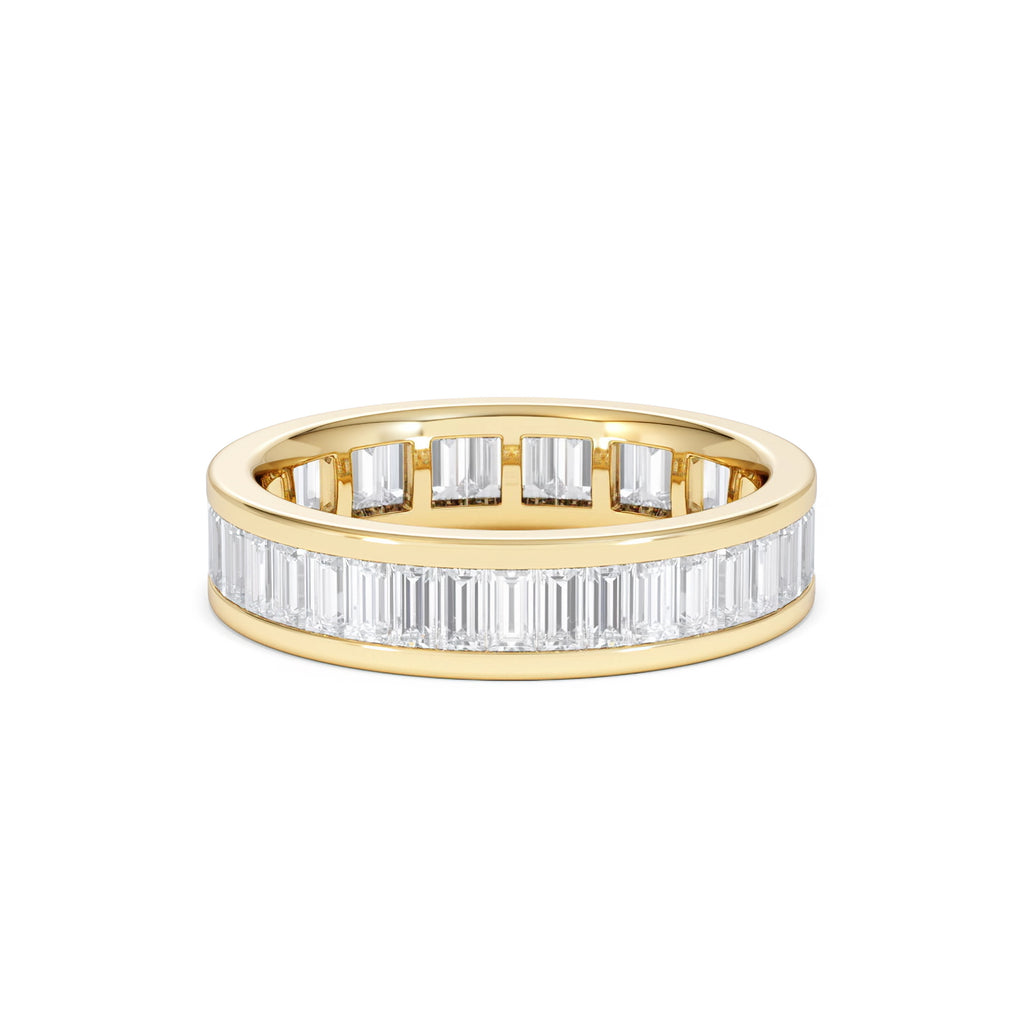 Mens 2ct G/Vs Diamond 18K Gold Full Band Ring