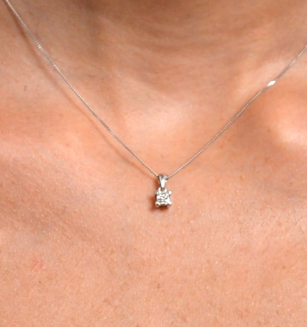 Olivia Platinum Lab Diamond Pendant Necklace 0.50CT F/VS