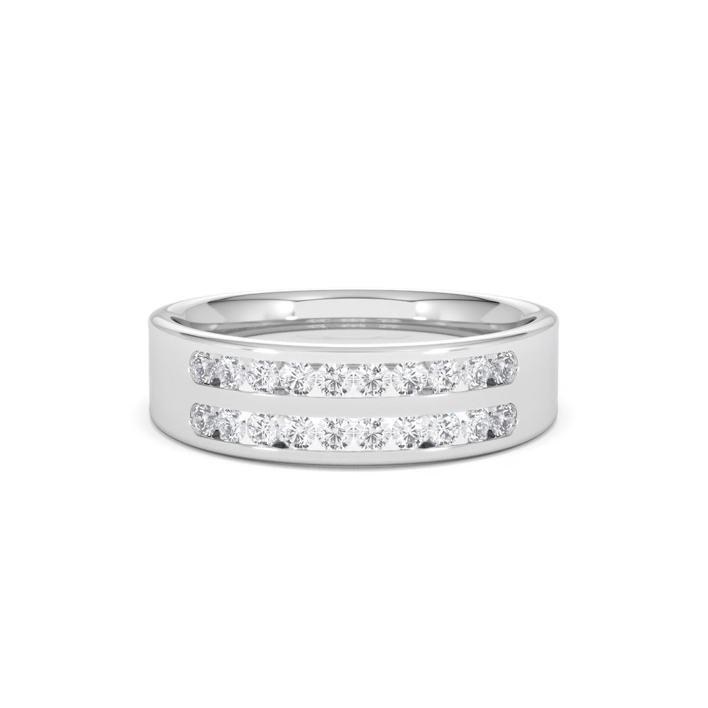 LUCY PLATINUM Diamond ETERNITY RING 0.50CT G/VS