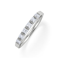 OLIVIA PLATINUM Diamond ETERNITY RING 0.50CT H/SI