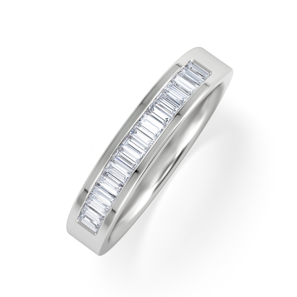 GRACE PLATINUM Diamond ETERNITY RING 0.50CT H/SI