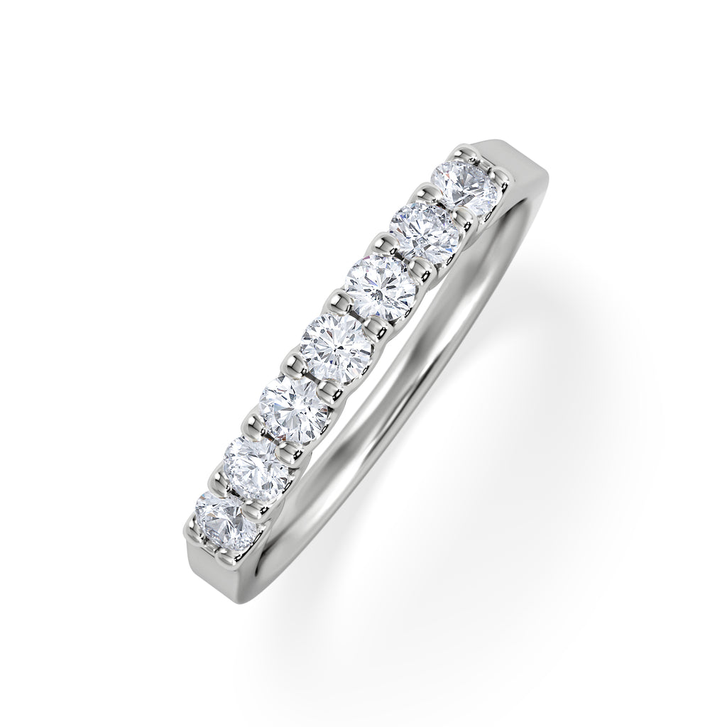 Chloe 18K White Gold Lab Diamond Eternity Ring 0.50ct F/VS