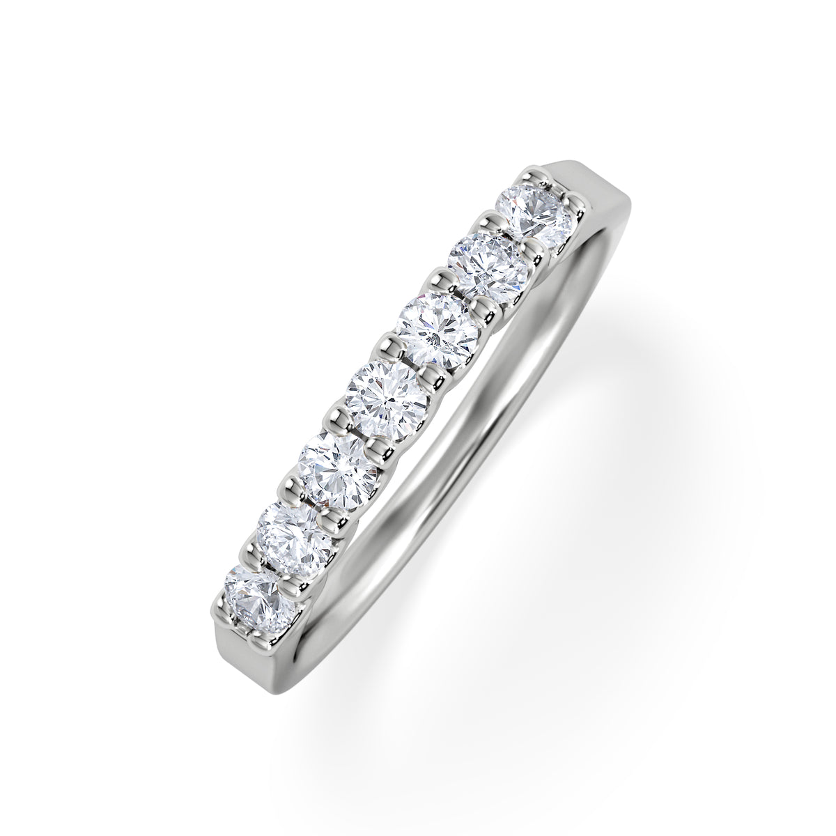 Chloe 18K White Gold Lab Diamond Eternity Ring 0.50ct F/VS