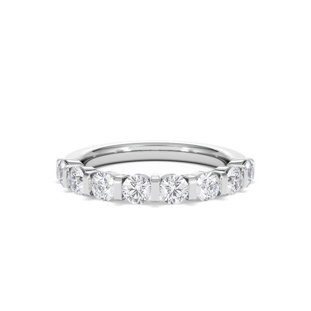 HANNAH 18K White Gold Diamond ETERNITY RING 1.00CT H/SI