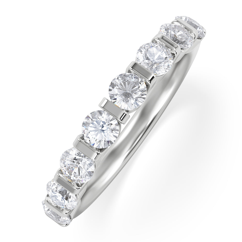 HANNAH PLATINUM Diamond ETERNITY RING 1.00CT H/SI