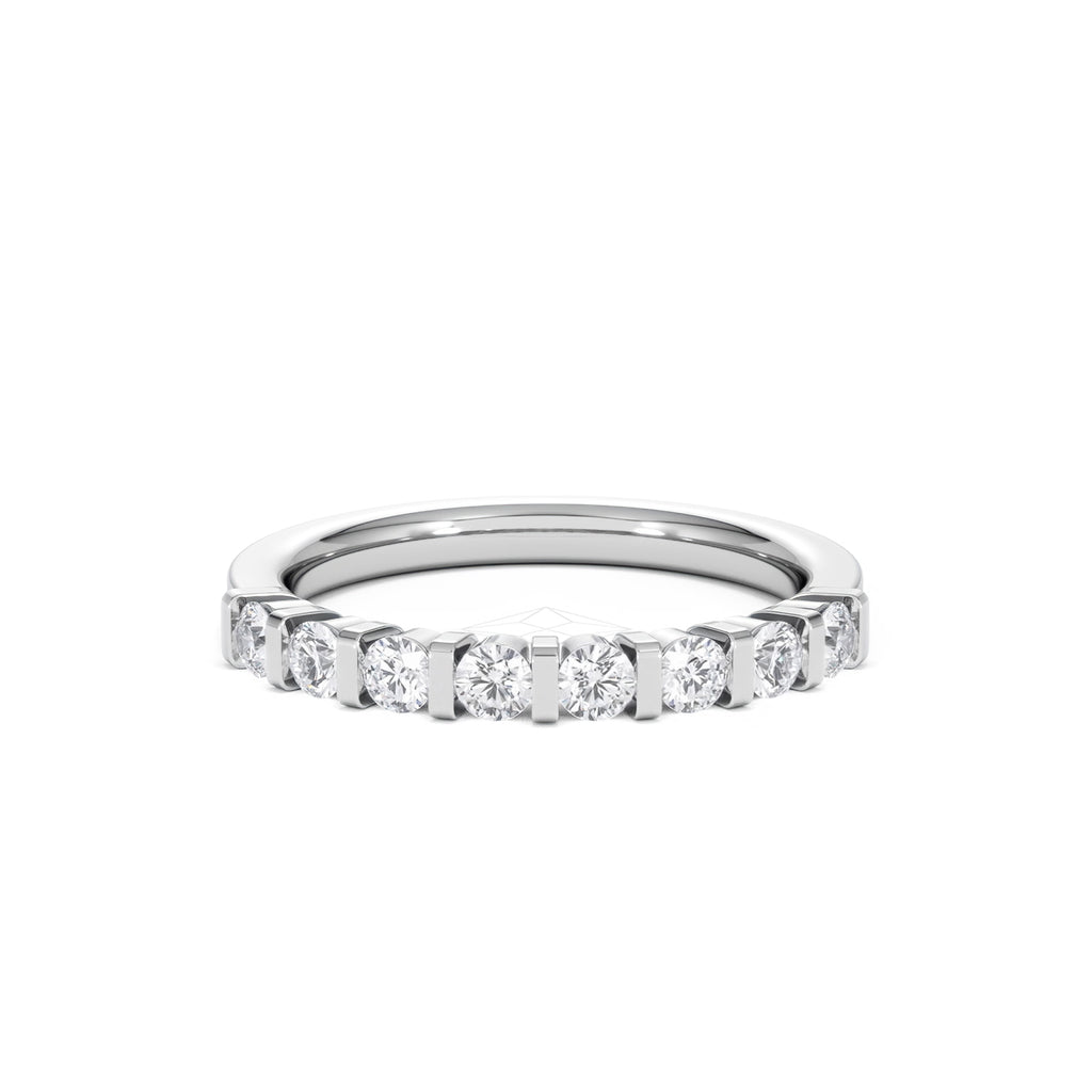 HANNAH 18K White Gold Diamond ETERNITY RING 0.50CT G/VS