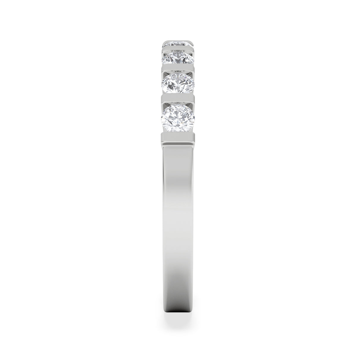 HANNAH 18K White Gold Diamond ETERNITY RING 0.50CT H/SI