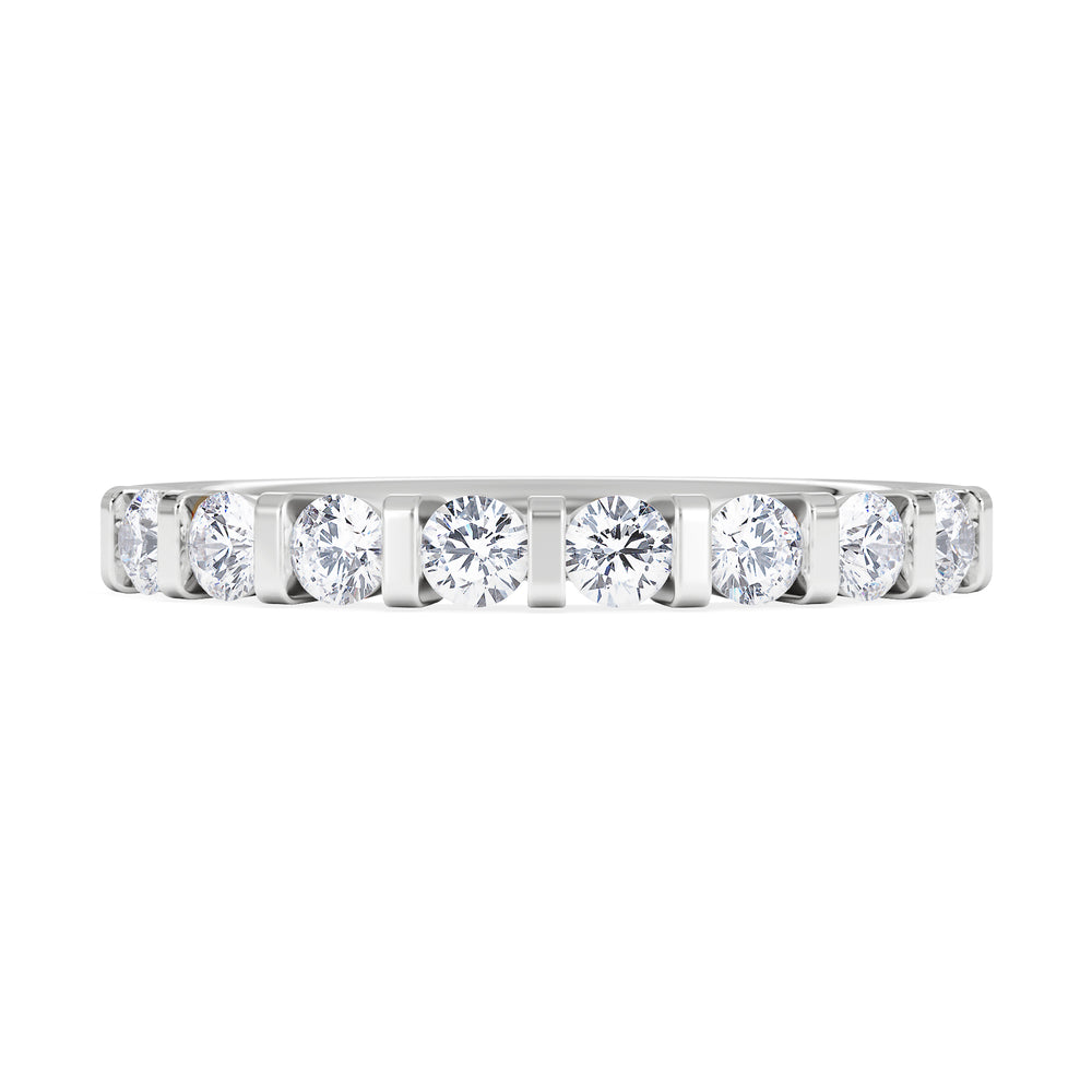HANNAH 18K White Gold Diamond ETERNITY RING 0.50CT H/SI
