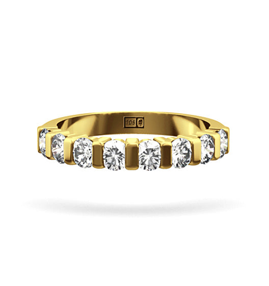 HANNAH 18K Gold Diamond ETERNITY RING 0.50CT H/SI