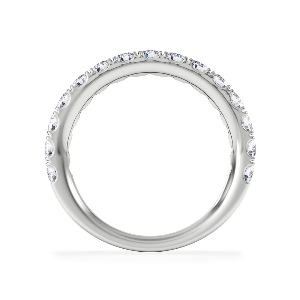 15 Stone Chloe Platinum Lab Diamond Half Eternity Ring 1.00ct G/Vs