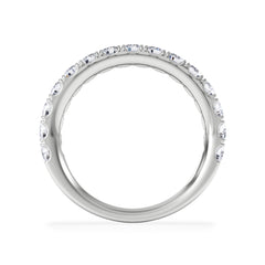 15 Stone Chloe 18K White Gold Lab Diamond Eternity Ring 1.00ct G/Vs