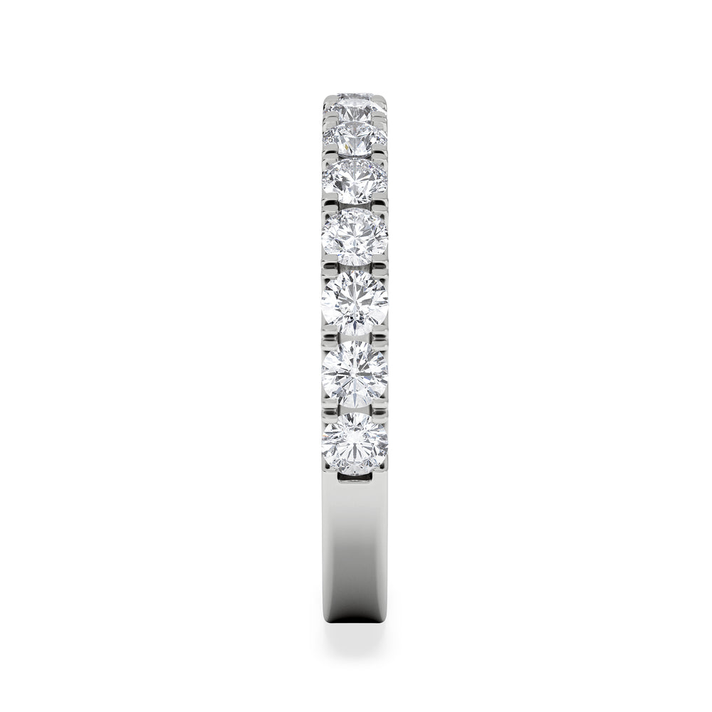 15 Stone Chloe Platinum Lab Diamond Half Eternity Ring 1.00ct G/Vs