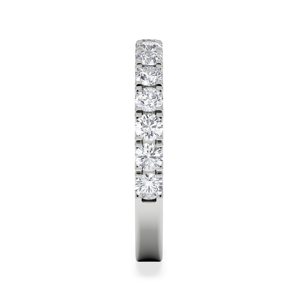 15 Stone Chloe Platinum Lab Diamond Half Eternity Ring 1.00ct G/Vs