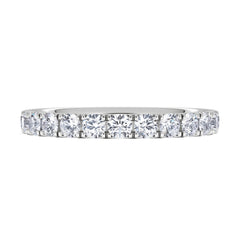 15 Stone Chloe 18K White Gold Lab Diamond Eternity Ring 1.00ct G/Vs