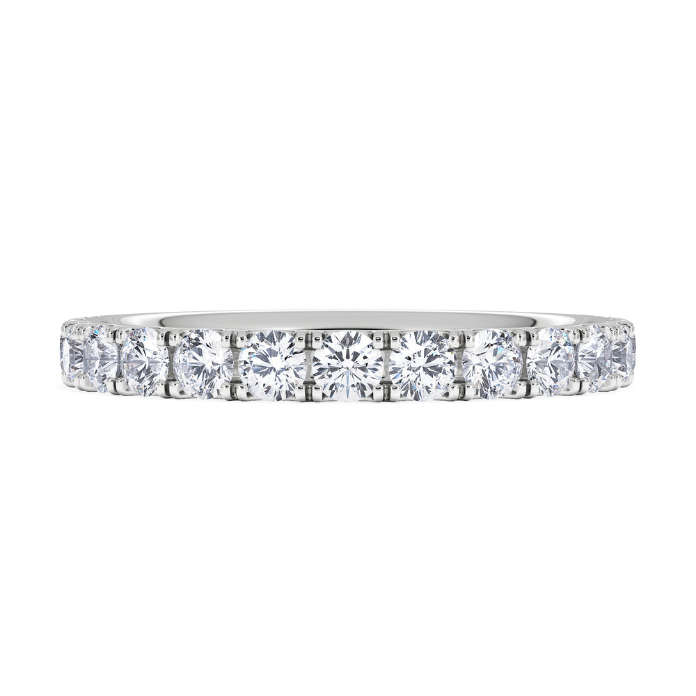 15 Stone Chloe Platinum Lab Diamond Half Eternity Ring 1.00ct G/Vs