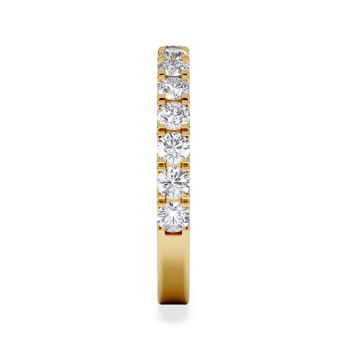 15 Stone Chloe 18K Gold Diamond Eternity Ring 1.00ct H/Si