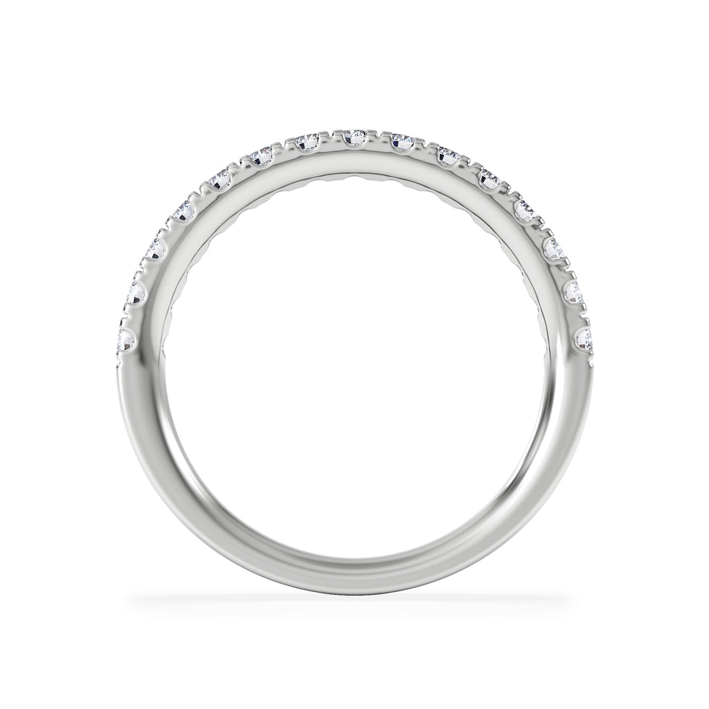 15 Stone Chloe Platinum Diamond Half Eternity Ring 0.50ct G/Vs