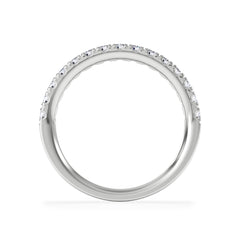 15 Stone Chloe Platinum Diamond Half Eternity Ring 0.50ct G/Vs