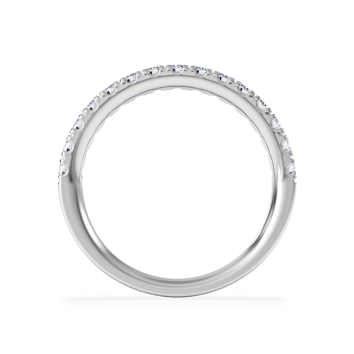15 Stone Chloe 18K White Gold Diamond Eternity Ring 0.50ct G/Vs