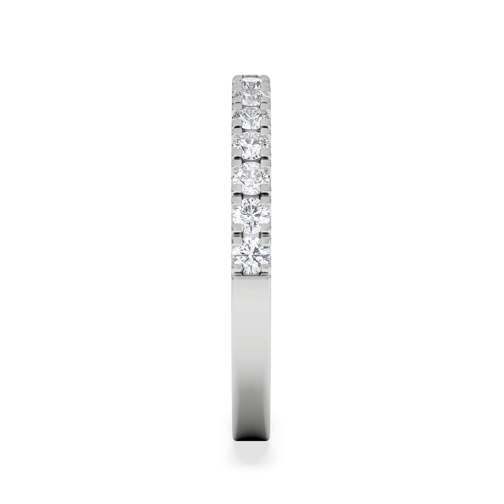 15 Stone Chloe Platinum Diamond Half Eternity Ring 0.50ct G/Vs