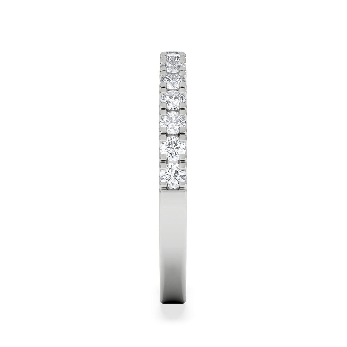 15 Stone Chloe Platinum Diamond Half Eternity Ring 0.50ct G/Vs