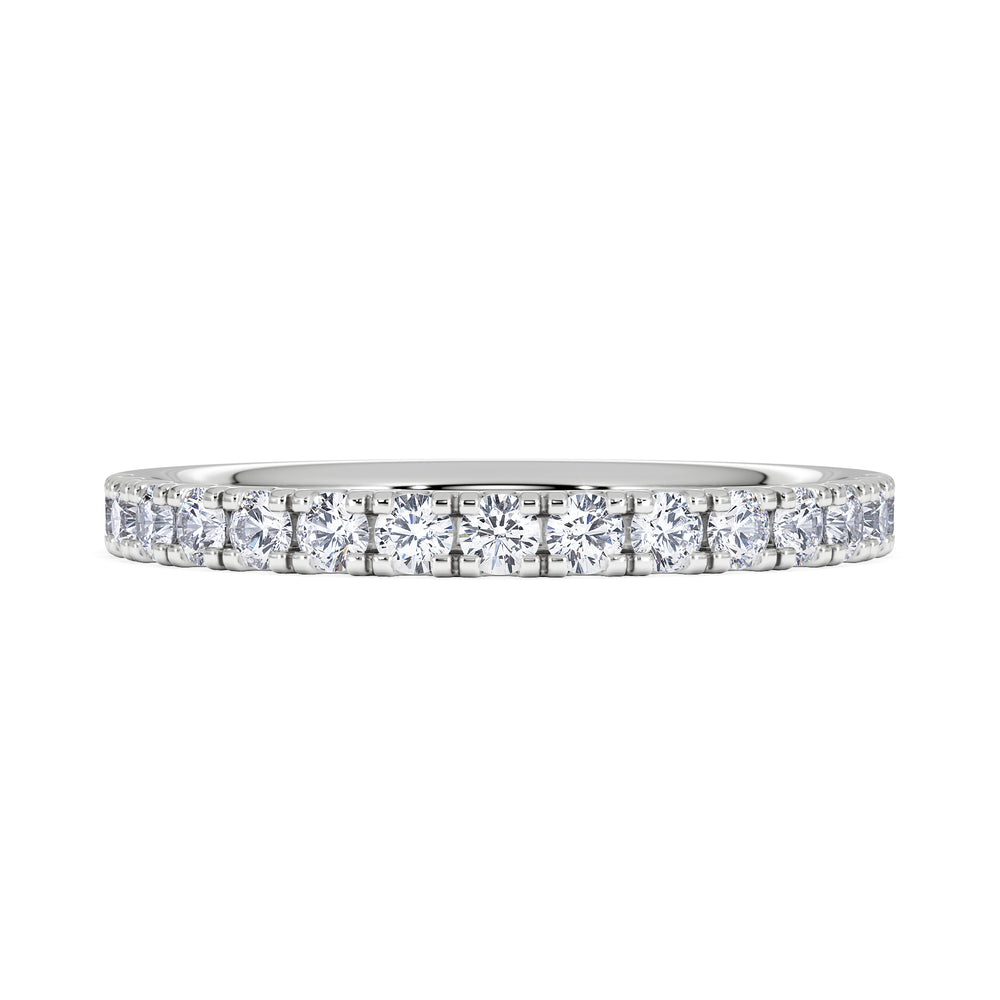 15 Stone Chloe Platinum Diamond Half Eternity Ring 0.50ct G/Vs