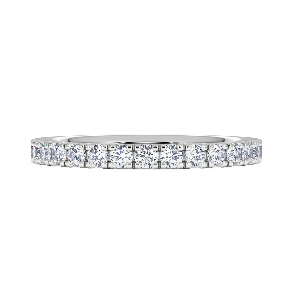 15 Stone Chloe Platinum Diamond Half Eternity Ring 0.50ct G/Vs