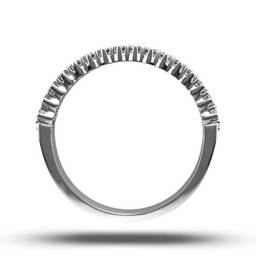 JASMINE PLATINUM Diamond ETERNITY RING 0.50CT H/SI