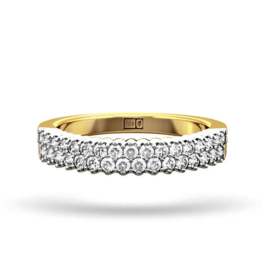 SOPHIE 18K Gold Diamond ETERNITY RING 0.50CT H/SI