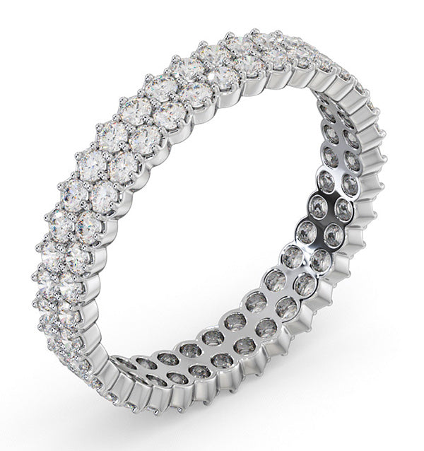 Eternity Ring Jasmine Platinum Diamond 1.00ct G/Vs