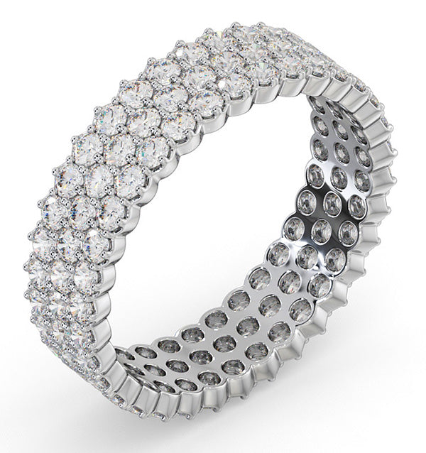 Eternity Ring Jasmine 18K White Gold Diamond 2.00ct H/Si