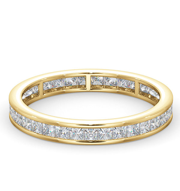 Mens 1ct H/Si Diamond 18K Gold Full Band Ring