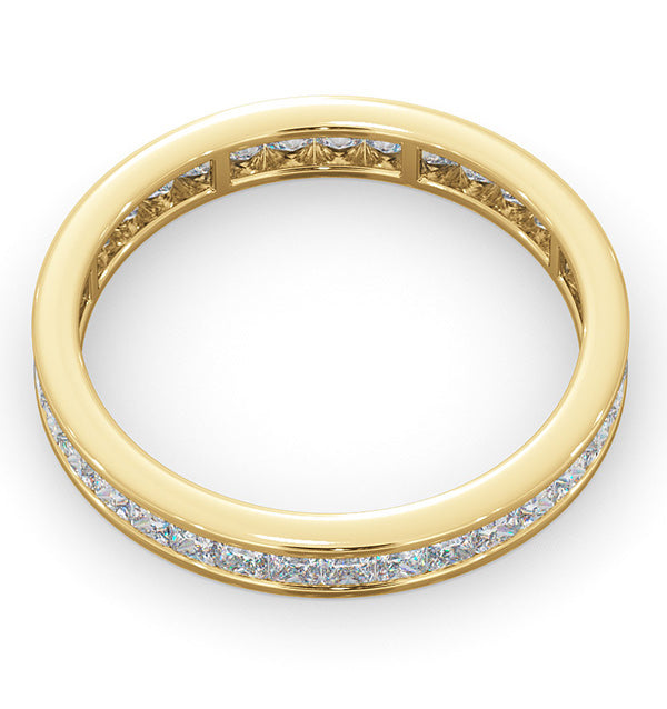 Mens 1ct H/Si Diamond 18K Gold Full Band Ring
