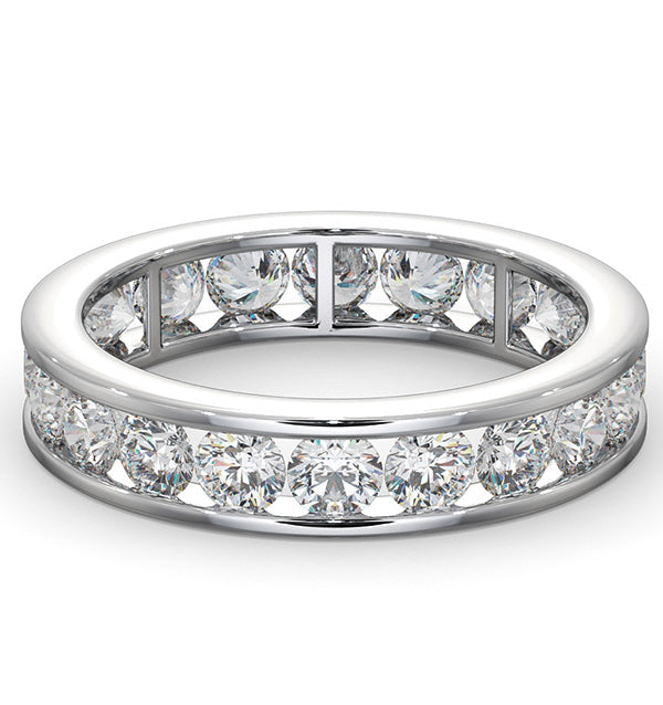 Mens 2ct G/Vs Diamond Platinum Full Band Ring