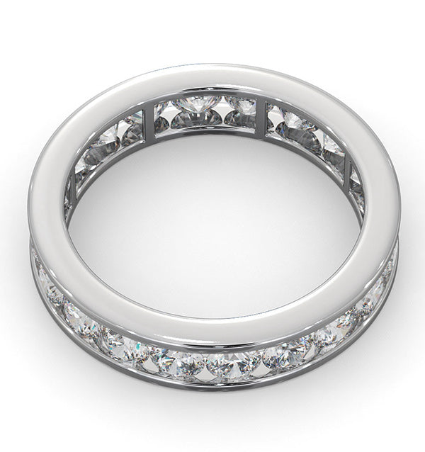 Mens 2ct G/Vs Diamond Platinum Full Band Ring