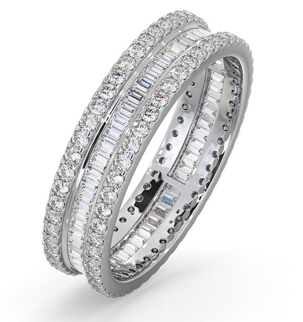 Eternity Ring Katie 18K White Gold Diamond 1.00ct H/Si