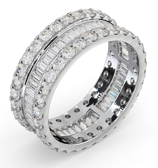 Eternity Ring Katie 18K White Gold Diamond 3.00ct G/Vs