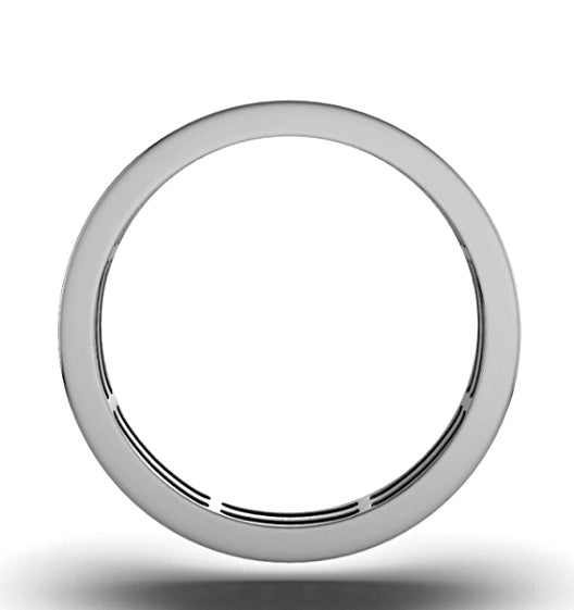 Mens 2ct H/Si Diamond 18K White Gold Full Band Ring