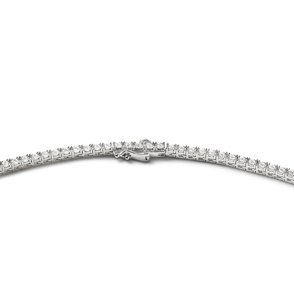 2.50ct Lab Diamond Tennis Necklace in 9K White Gold H/SI