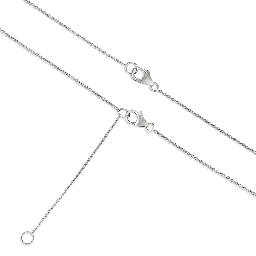 Wanderlust Floating Lab Diamond Solitaire Necklace 1.00ct H/SI in 9K White Gold