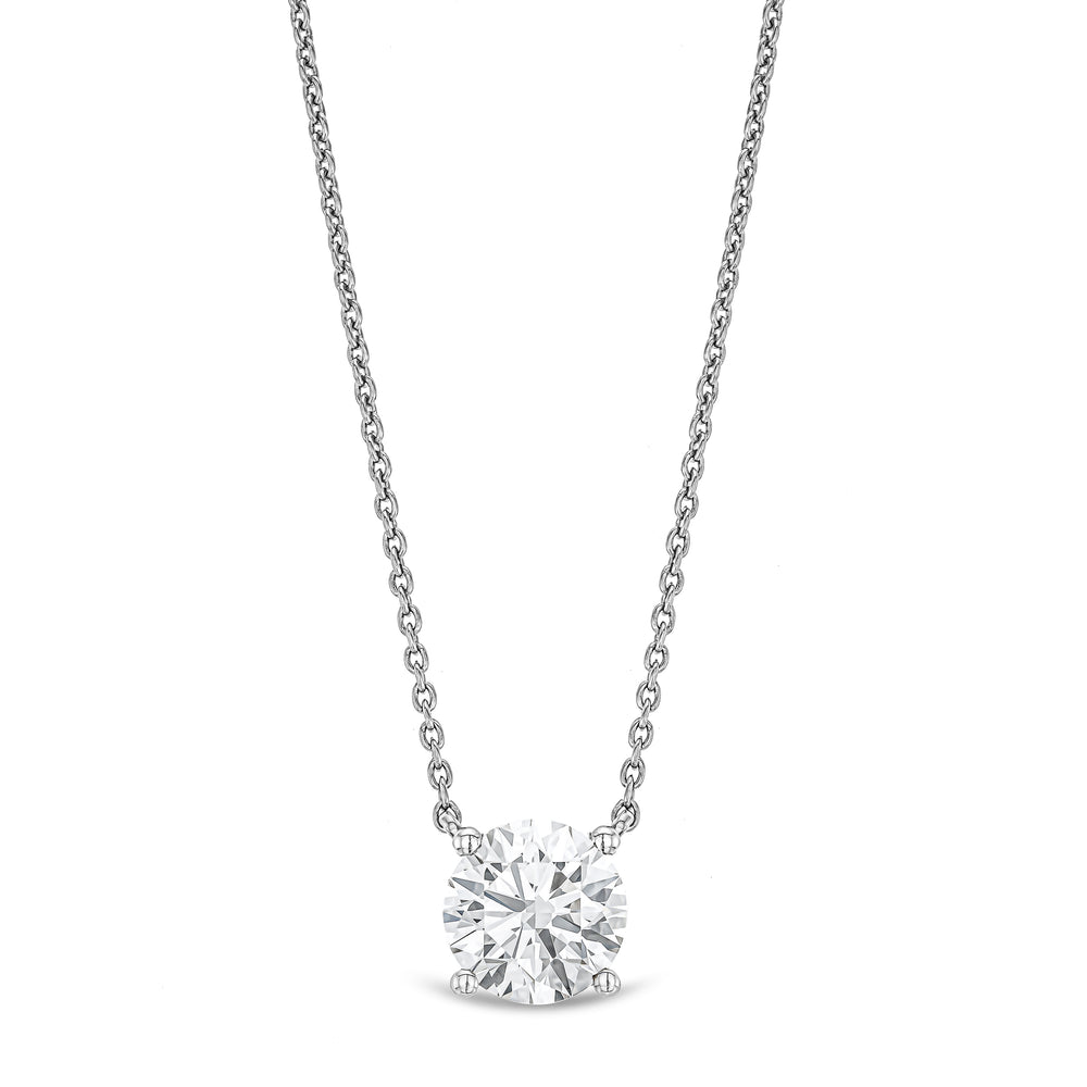 Wanderlust Floating Lab Diamond Solitaire Necklace 1.50ct H/SI in 9K White Gold