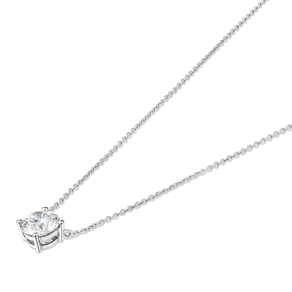 Wanderlust Floating Lab Diamond Solitaire Necklace 1.50ct H/SI in 9K White Gold