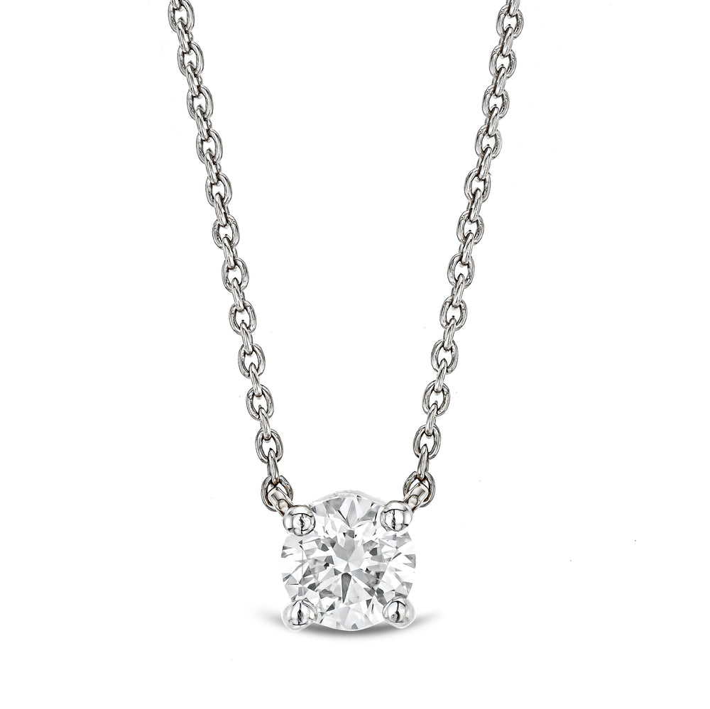 Wanderlust Floating Lab Diamond Solitaire Necklace 0.25ct H/SI in Silver